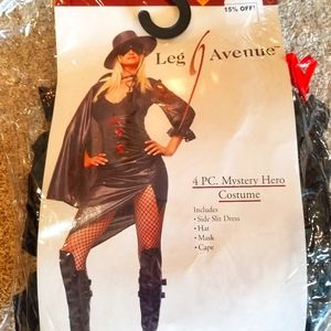 Female Zorro or mystery hero costume